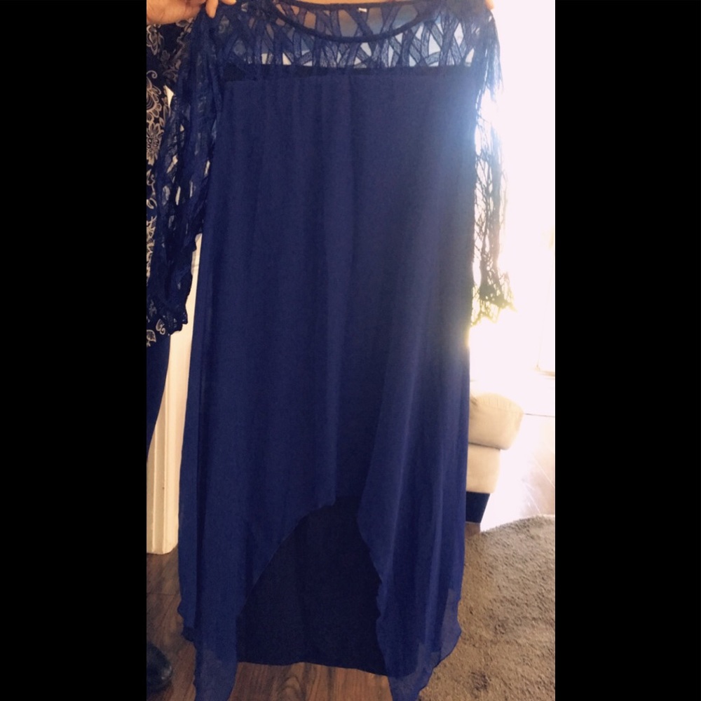 Plus size Royal Blue Dress